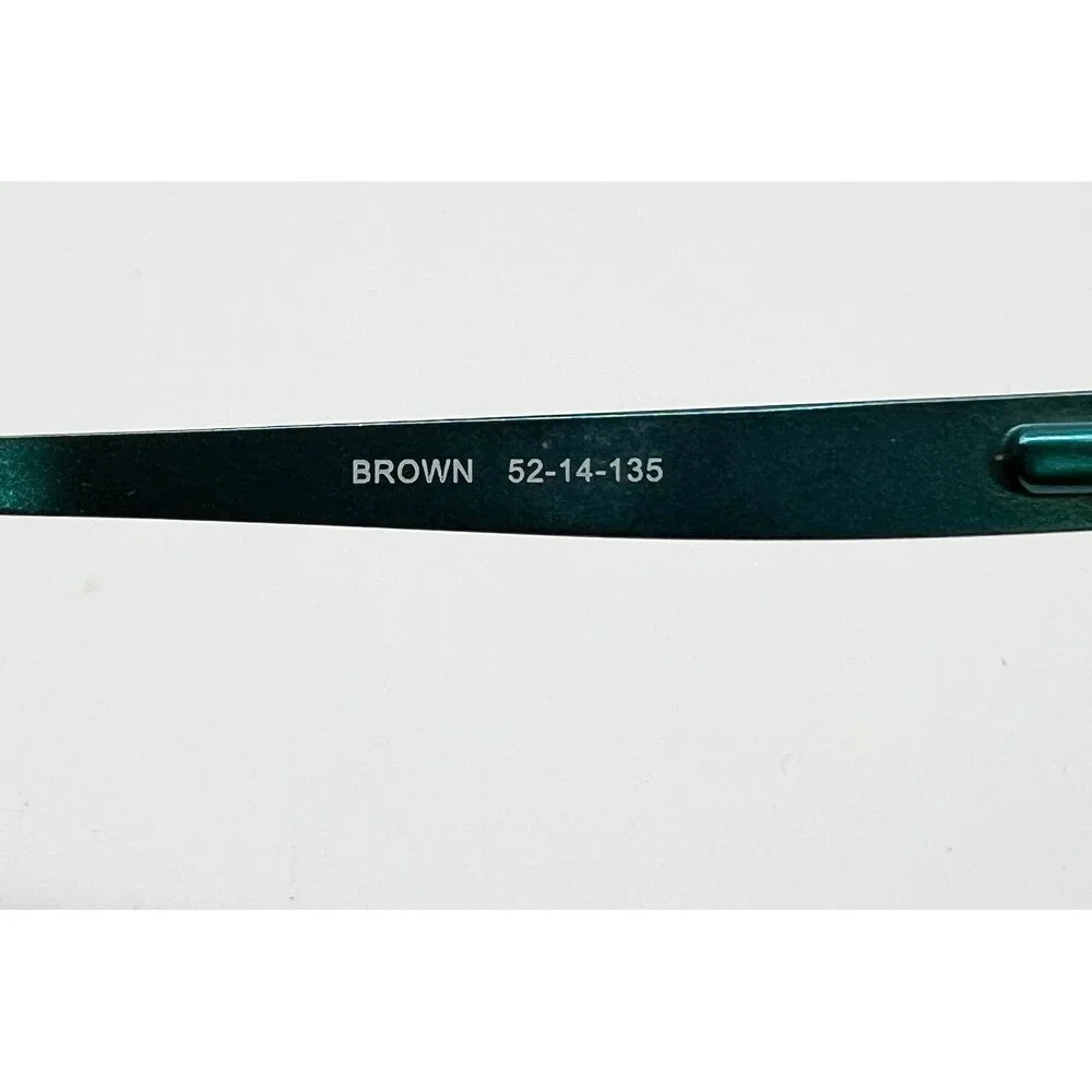 Camelot Lady Eyeglass Frames Women Brown Teal Arielle 52-14-135